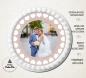 Mobile Preview: Tortenaufleger zur Hochzeit "Herzen" mit Foto & einem Wunschtext