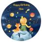 Preview: Tortenaufleger zum Geburtstag "Kleiner Prinz" einem Wunschtext