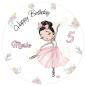 Mobile Preview: Ballerina-Tortenaufleger für Mädchen-Geburtstage